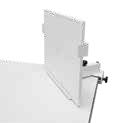 Close-up of the OTC 18 cassette holder mounted on the edge of the radiographic table