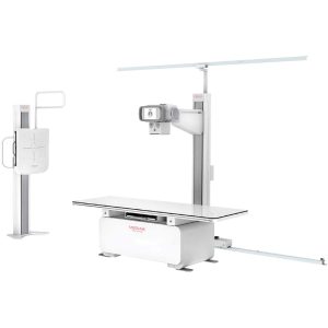 MEDLINK FC Radroom overhead-tube radiography system with imaging table and wall stand