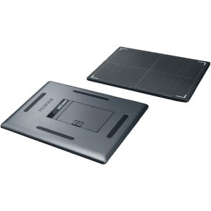 Two Fujifilm FDR D-EVO III flat panel detectors shown at an angle, front and back views