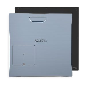 G3 Acuity DR detector panel shown at an angle with Acuity DR branding