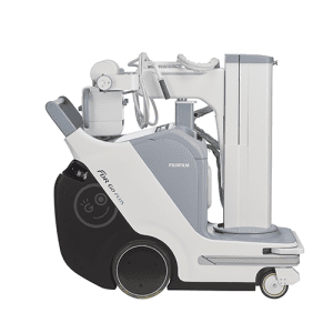 Fujifilm FDR Go Plus mobile X-ray system, side view product photo