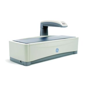 GE Lunar DEXA bone densitometry scanner shown from the side