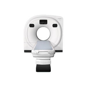 Fujifilm FCT iStream 128-slice CT scanner, front view product photo