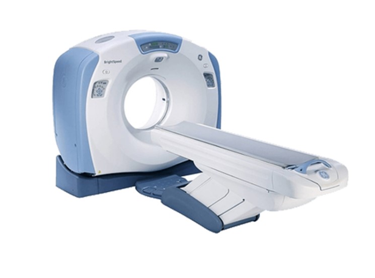 GE BrightSpeed 16 CT scanner product rendering