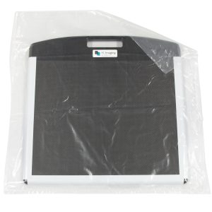 RC Imaging cassette protective bag with handle, packaged in clear plastic wrap