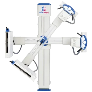 20/20 Imaging four-way cross-arm X-ray positioning unit with dual detector holders