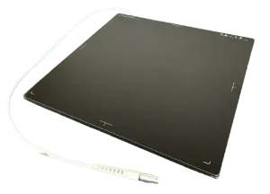 VetSmart wireless flat-panel digital X-ray detector with connected cable