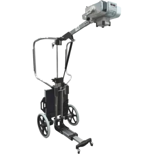 iQ Flex Mobile portable veterinary X-ray generator mounted on a wheeled cart