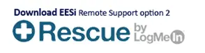 Download EESi Remote Support option 2 Rescue by LogMeIn button