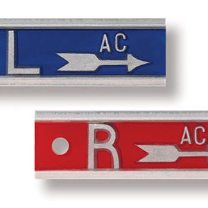 Embd. Aluminum Marker, 1"Arrow, 1