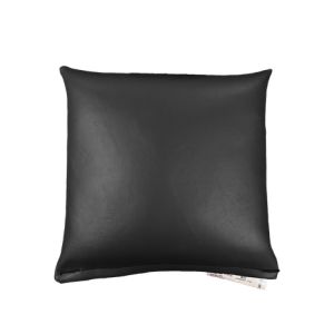 Black vinyl square sandbag with carrying handle