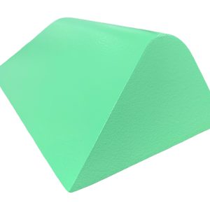 Green coated foam angular bolster sponge with rounded top