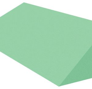 Large green coated foam multiangle wedge sponge for bariatric patient positioning