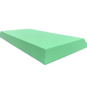 Green coated foam rectangular wedge sponge