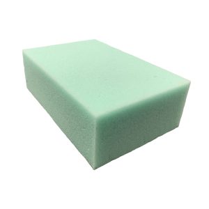 Green non-coated foam rectangular sponge block