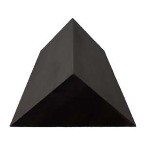 Dark gray closed cell foam wedge sponge, medium 45-degree spinal body angle