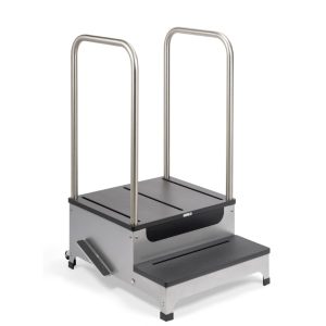 Lateral View 2-Step Platform w/Swivel 360 System for easy mobility