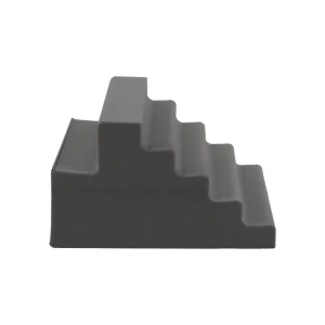 Coated Bilateral Adult Oblique Finger Block Sponge (Stealth) [12.5" x 10.5" x 3"]